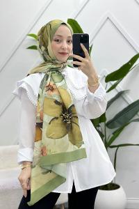 İLKBAHAR DESENLİ PAMUK ŞAL