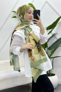 İLKBAHAR DESENLİ PAMUK ŞAL