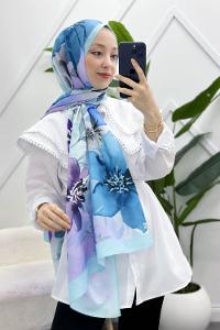 İLKBAHAR DESENLİ PAMUK ŞAL
