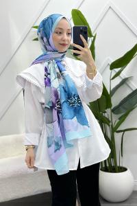 İLKBAHAR DESENLİ PAMUK ŞAL