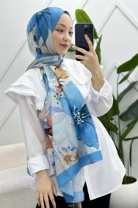 İLKBAHAR DESENLİ PAMUK ŞAL