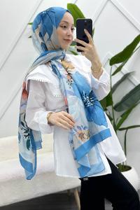 İLKBAHAR DESENLİ PAMUK ŞAL