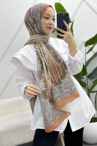 SARAY MOTİF DESENLİ PAMUK ŞAL
