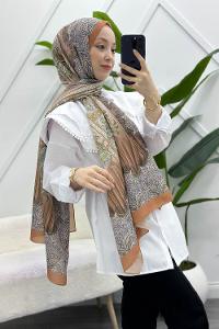 SARAY MOTİF DESENLİ PAMUK ŞAL
