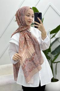 SARAY MOTİF DESENLİ PAMUK ŞAL