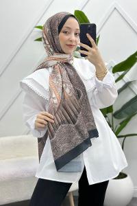 SARAY MOTİF DESENLİ PAMUK ŞAL