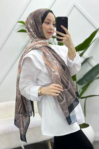 SARAY MOTİF DESENLİ PAMUK ŞAL