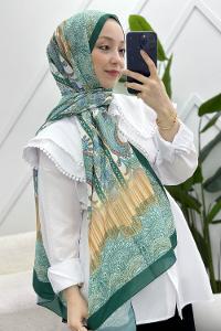 SARAY MOTİF DESENLİ PAMUK ŞAL