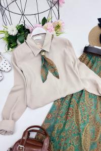 ŞİFON PUANTİYELİ ETEKLİ TAKIM