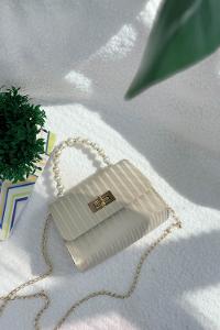 YAKASI ZİNCİR DETAYLI KRINKIL KADIN TAKIM