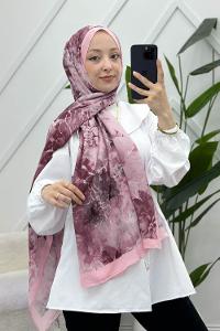MOON ÇİÇEK DESENLİ BAMBU KRAŞ ŞAL