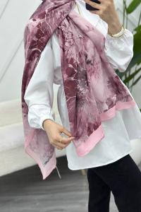 MOON ÇİÇEK DESENLİ BAMBU KRAŞ ŞAL