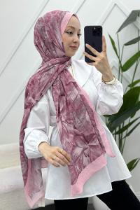 MOON ÇİÇEK DESENLİ BAMBU KRAŞ ŞAL