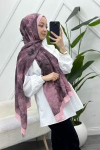 MOON ÇİÇEK DESENLİ BAMBU KRAŞ ŞAL