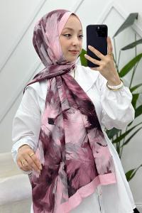 MOON ÇİÇEK DESENLİ BAMBU KRAŞ ŞAL