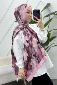 MOON ÇİÇEK DESENLİ BAMBU KRAŞ ŞAL