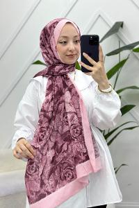MOON ÇİÇEK DESENLİ BAMBU KRAŞ ŞAL