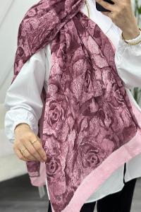 MOON ÇİÇEK DESENLİ BAMBU KRAŞ ŞAL