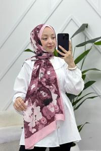 MOON ÇİÇEK DESENLİ BAMBU KRAŞ ŞAL