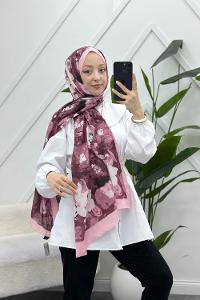 MOON ÇİÇEK DESENLİ BAMBU KRAŞ ŞAL