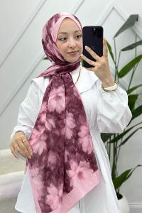 MOON ÇİÇEK DESENLİ BAMBU KRAŞ ŞAL