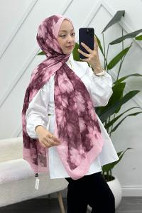 MOON ÇİÇEK DESENLİ BAMBU KRAŞ ŞAL