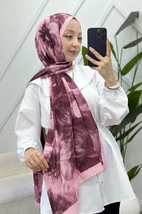 MOON ÇİÇEK DESENLİ BAMBU KRAŞ ŞAL