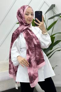 MOON ÇİÇEK DESENLİ BAMBU KRAŞ ŞAL