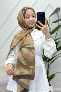 MOON ÇİÇEK DESENLİ BAMBU KRAŞ ŞAL