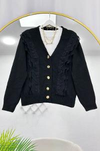GÜPÜR VE FIRFIR DETAYLI ANGORA HIRKA